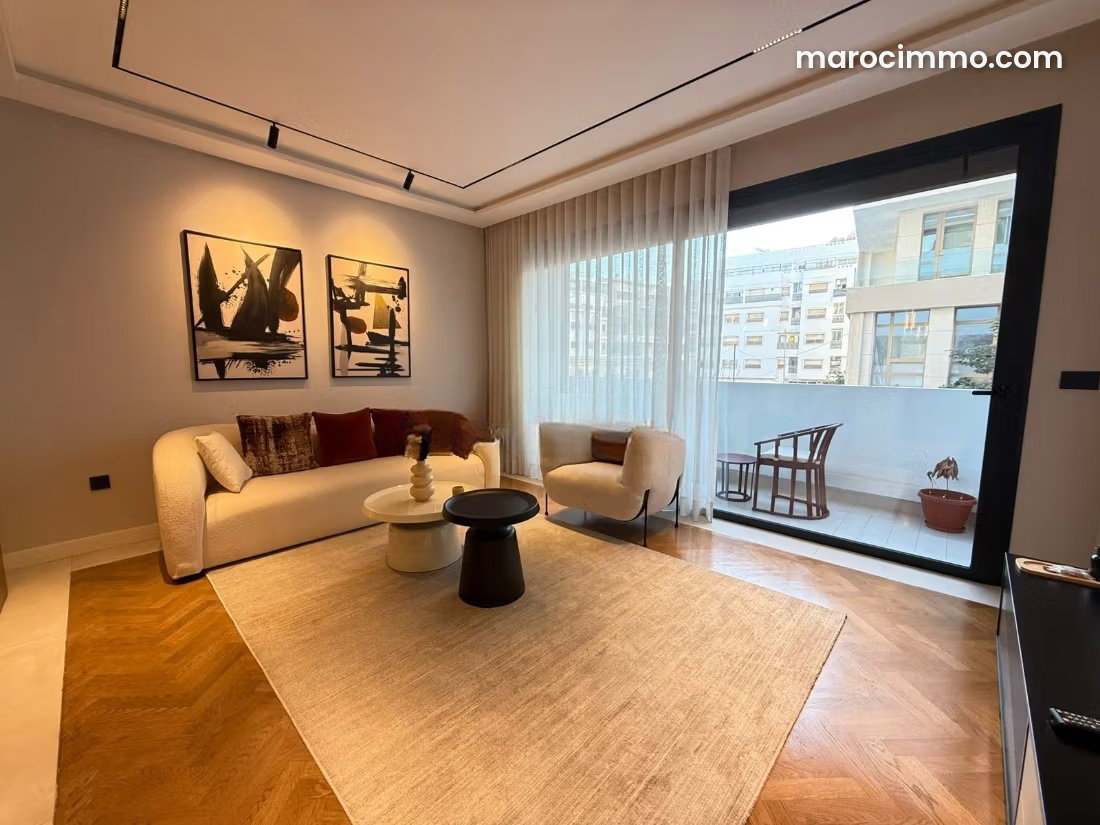 Furnished 55 sqm Apartment with Terrace and Garage, C.I.L Casablanca — Casablanca