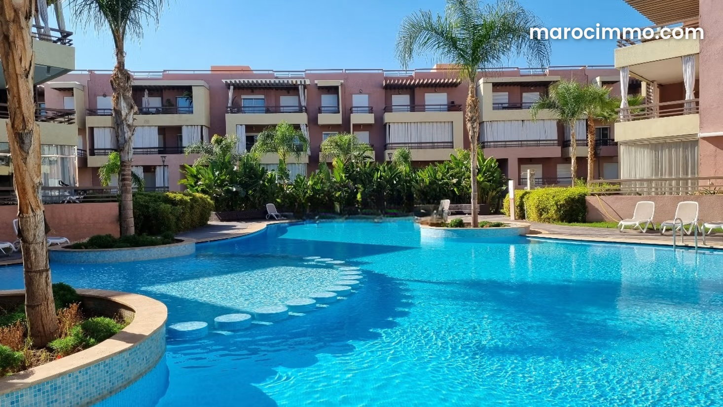 Appartement 95 m² avec piscine et vue montagne, Agdal Marrakech — Marrakech