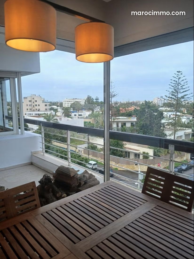 Furnished 148 m² Apartment with Sea Views, Terraces, Racine, Casablanca — Casablanca