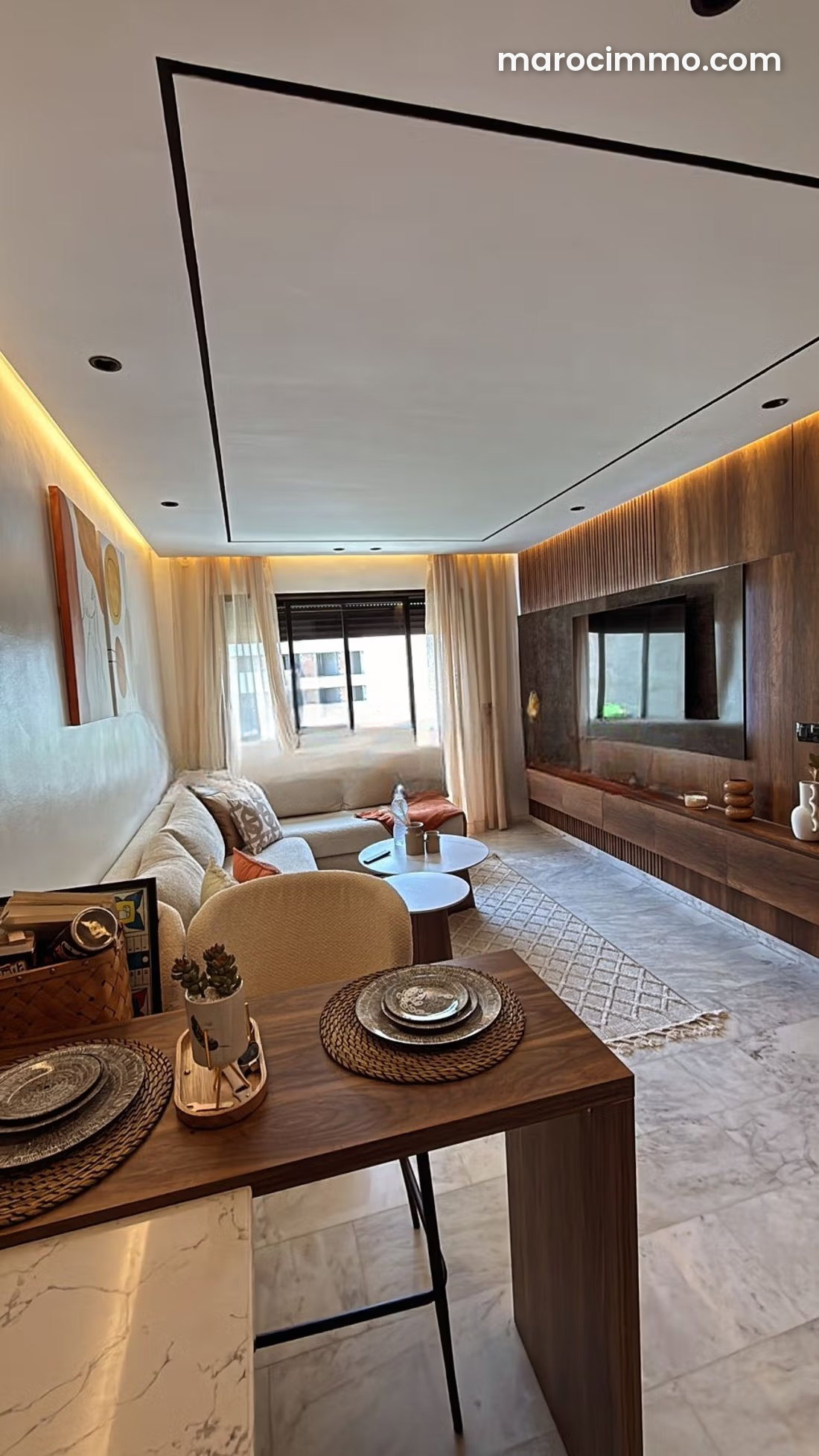 Furnished Apartment with Terrace in Palmier, Casablanca — Casablanca