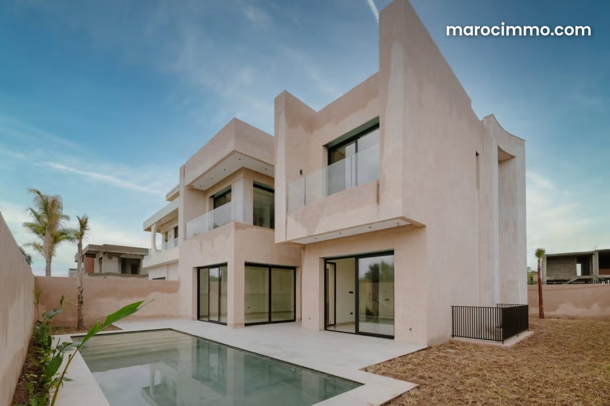 Villa de luxe à vendre à Route de l'Ourika. Surface totale 410 m². Piscine et air conditionné