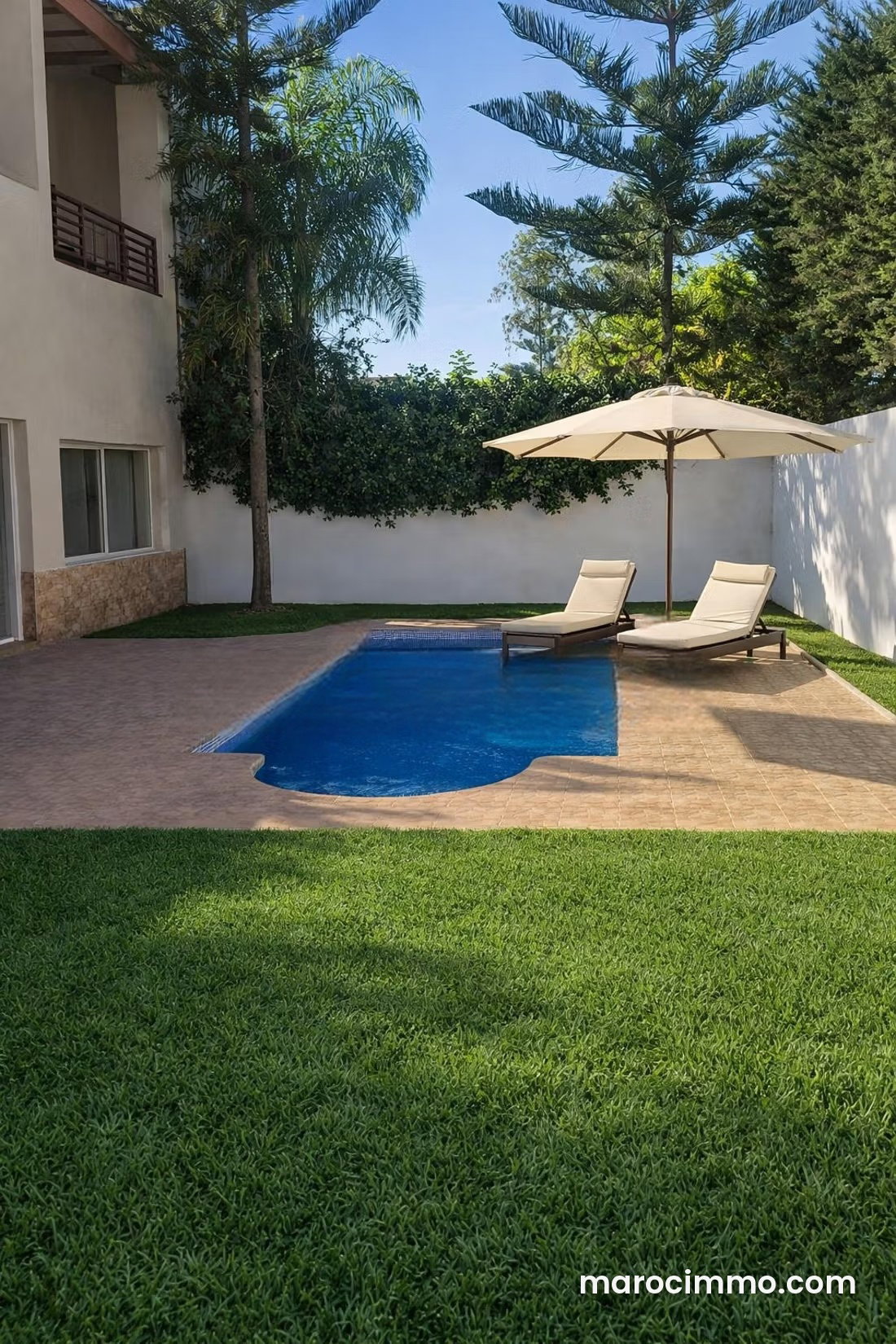 200 m² Villa with Pool and Garden, Central Bouskoura — Bouskoura