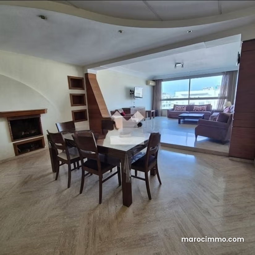 Furnished 195 sqm apartment in Palmier, Casablanca – 7th floor — Casablanca