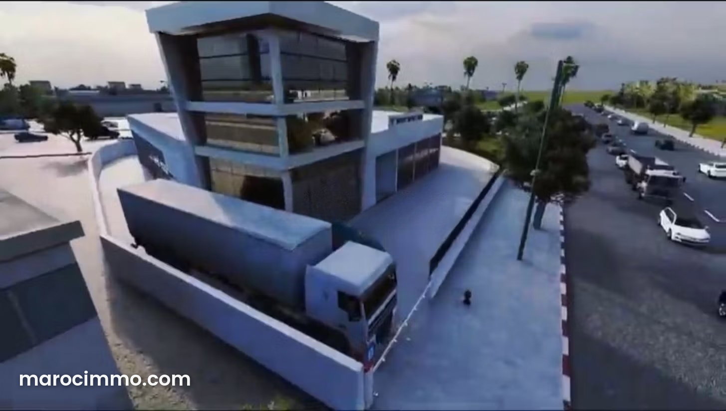 1,700 m² plot on Mediouna's main road, commercial location — Mediouna