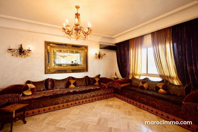En Location Meublé: Magnifique Appartement sans Vis à Vis à Racine Casablanca — 5