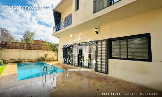Villa avec jardin et pisine à vendre, hay targa Marrakech — 4