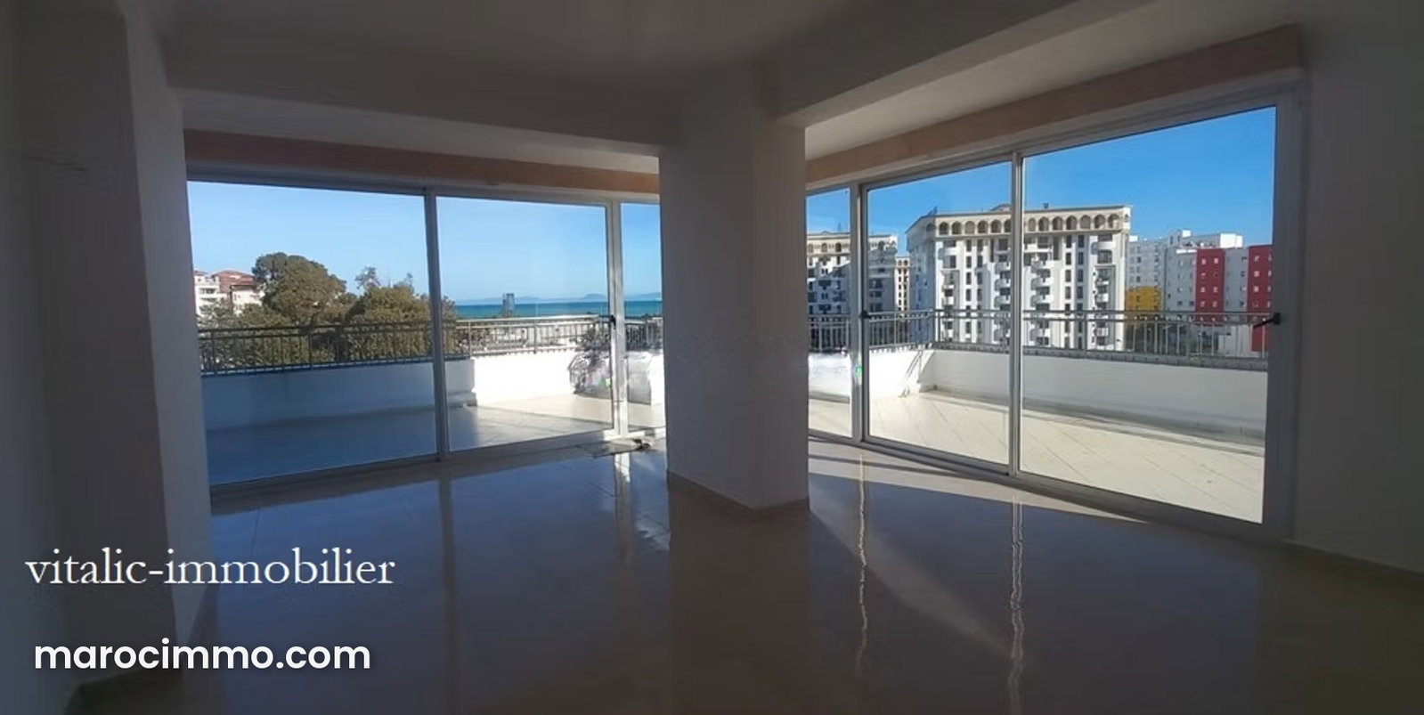 شقة فاخرة بإطلالة بحر وجبل في حي دي لا بلاج طنجة — طنجة