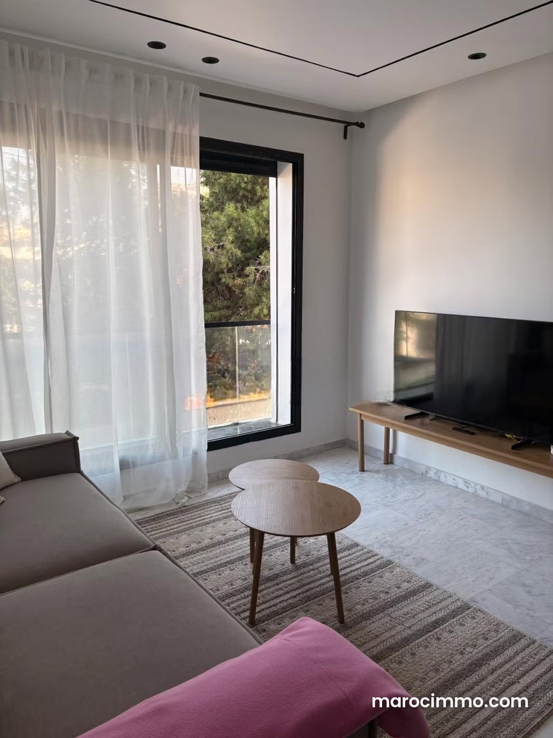 Furnished apartment with terrace for rent in Palmier, Casablanca — Casablanca