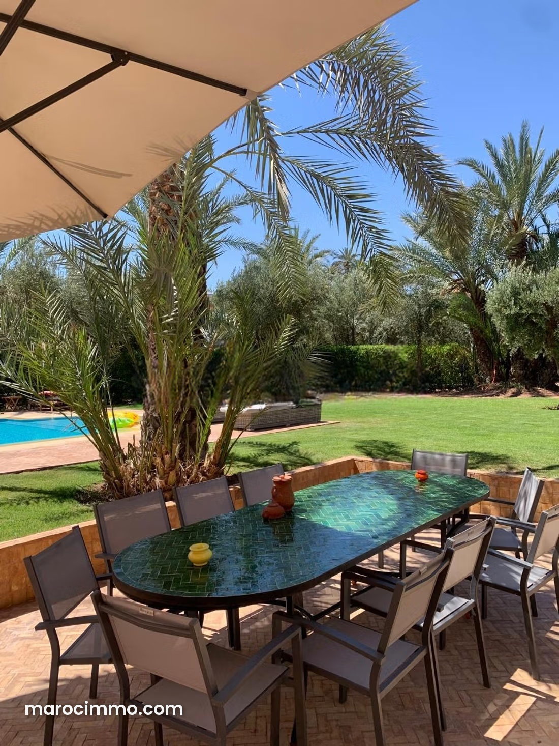 Furnished 780 sqm Villa, Palmeraie, Marrakech, 6 Bedrooms, Swimming Pool — Marrakesh