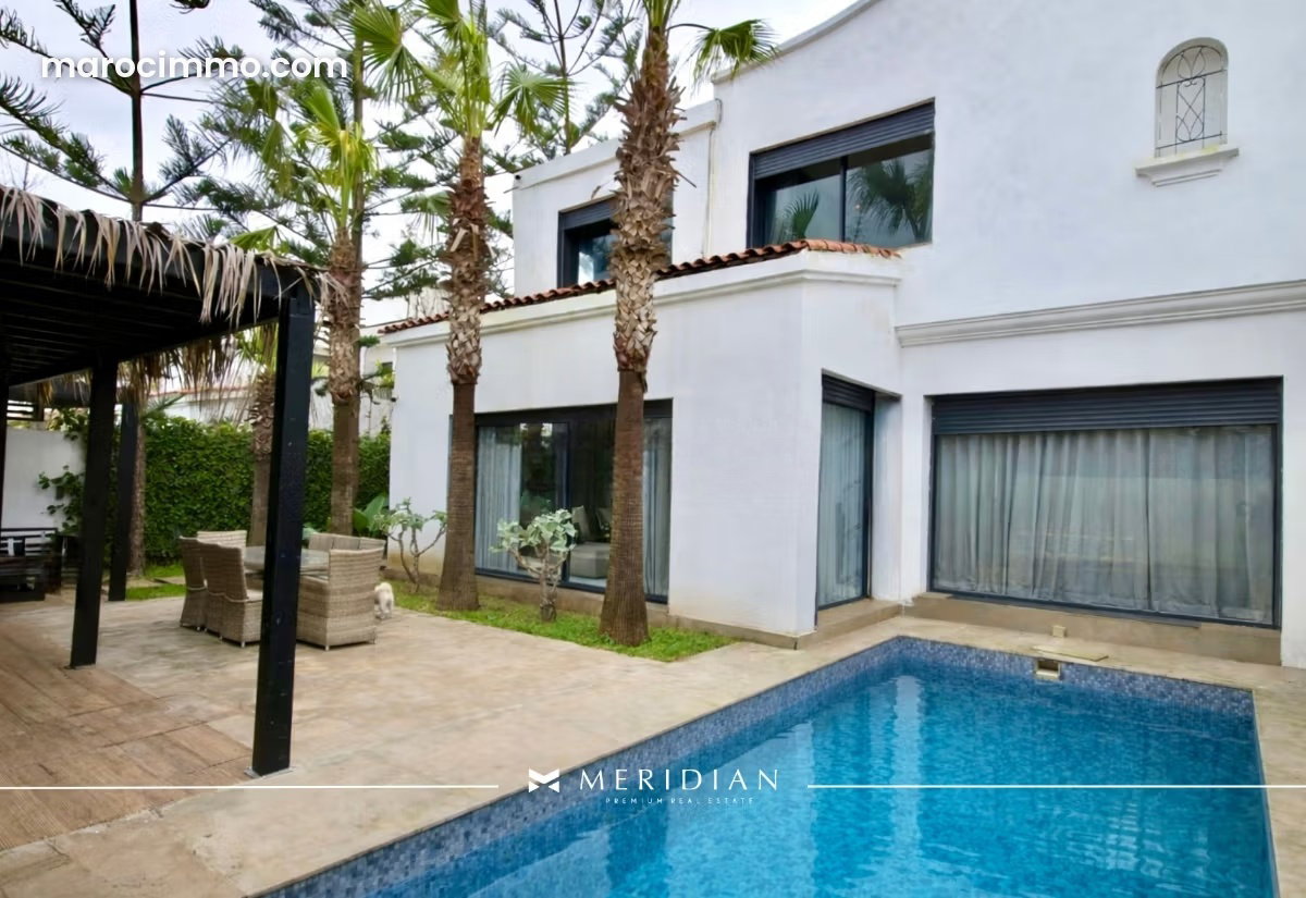 Furnished 450 sqm Villa with Swimming Pool, Aïn Diab, Casablanca — Casablanca