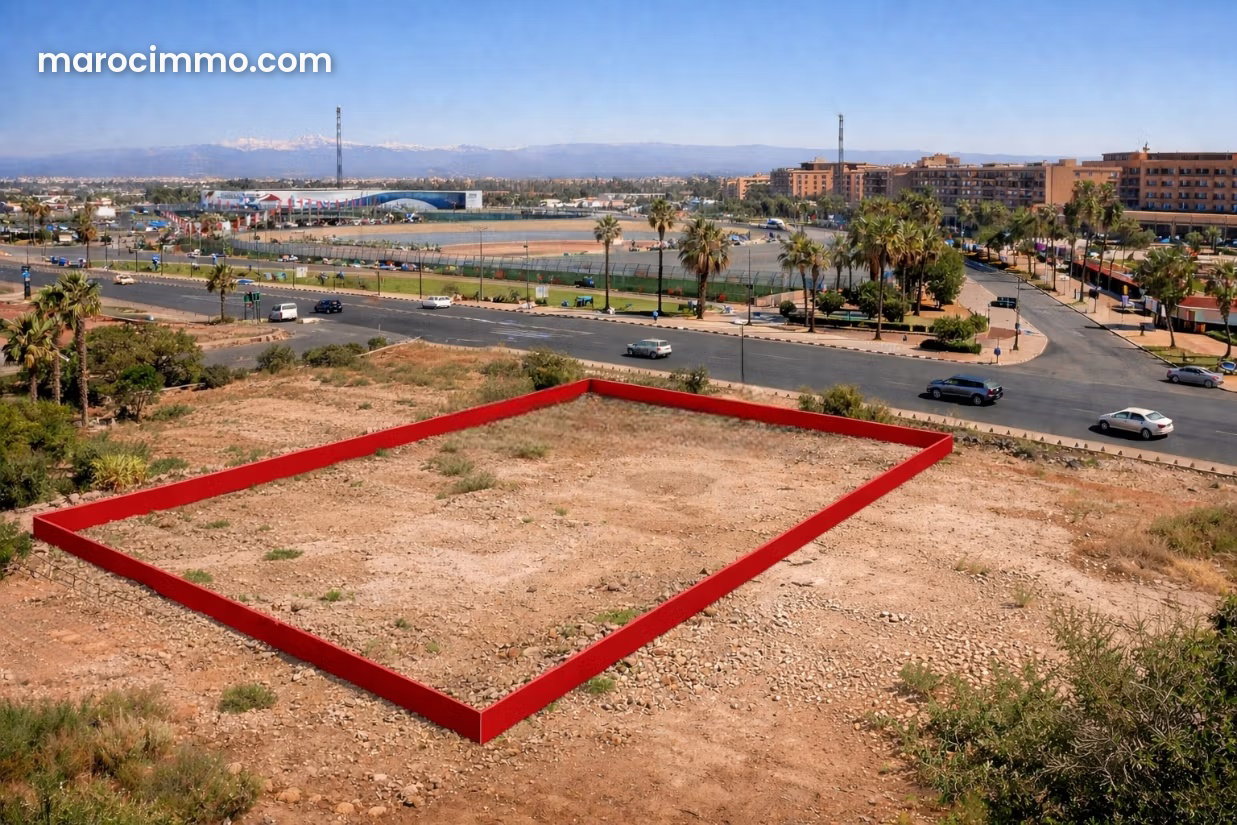985 m² Plot with Hammam Permit, Ourika Road, Marrakech — Marrakesh