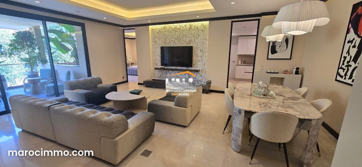 Magnificent apartment located in a secure residence on one of Marrakech's most sought-after avenues