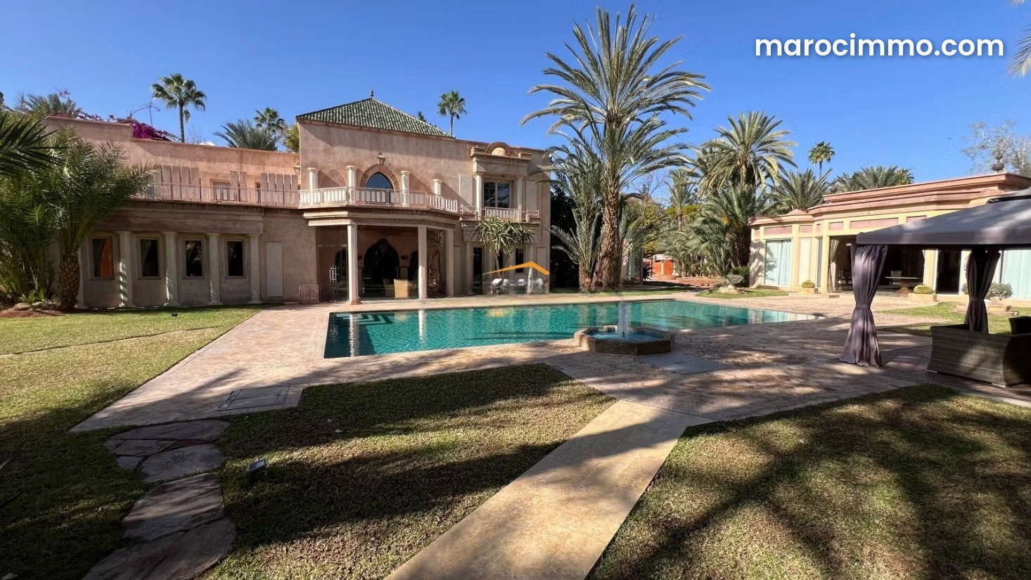 1,200 sqm Villa with Mature Grounds, Marrakech Palmeraie — Marrakesh