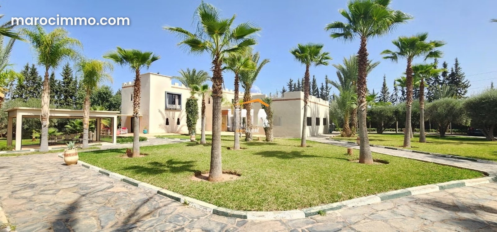 New 1,140 m² Villa on One Hectare, Amezmiz Road, Marrakech — Marrakesh