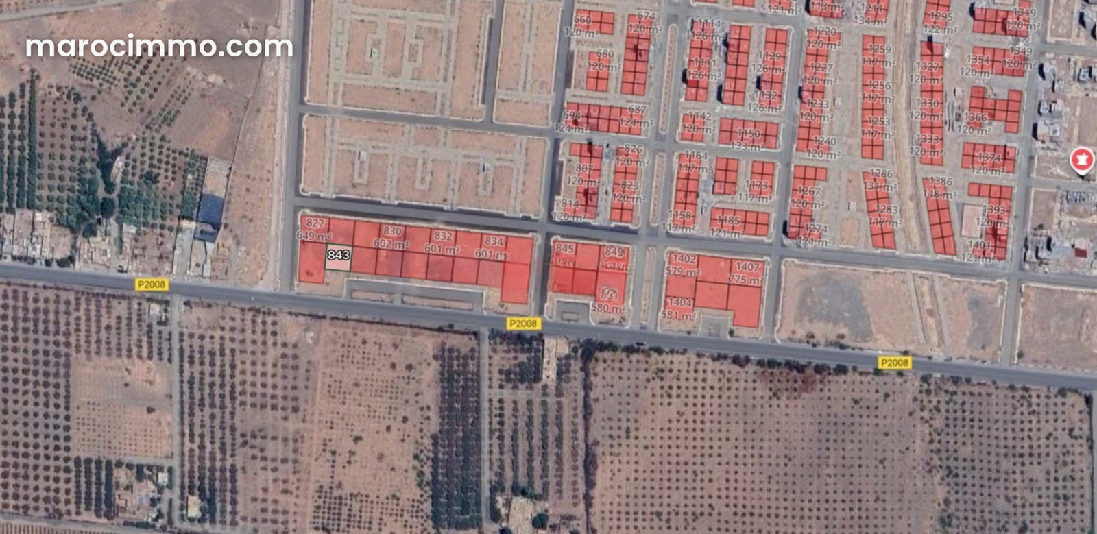 Terrain à Azzouzia, Marrakech, un emplacement à fort potentiel — Marrakech