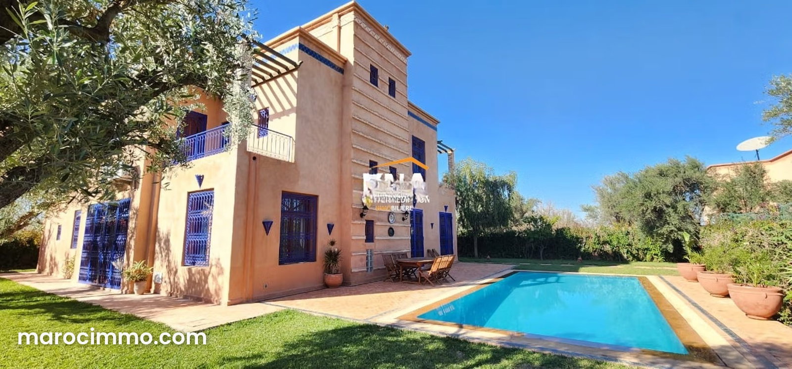 Villa 420 m² avec piscine et jardin arboré, Route d'Ourika Marrakech — Marrakech