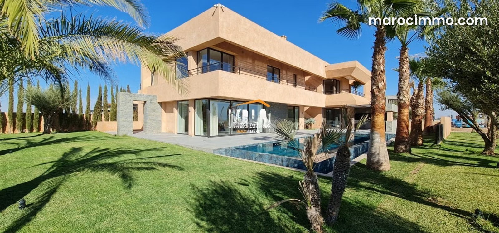 Villa neuve à Amelkis, Marrakech, en front de golf — Marrakech