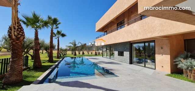 Beautiful Contemporary Villa Newly Built in Golf Front with Unobstructed View of the Atlas — 3