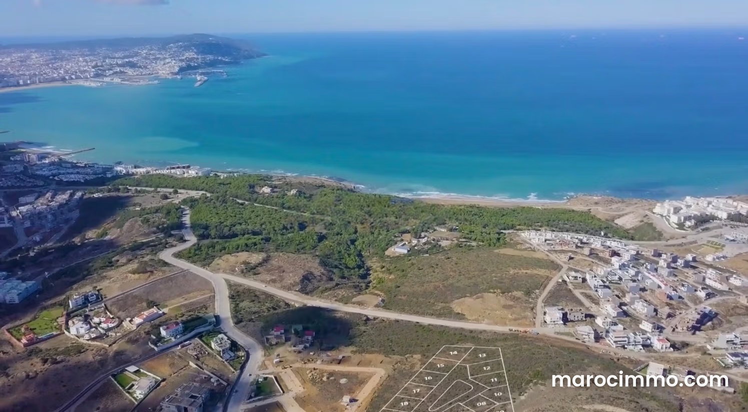 500 m² Sea-View Plot in Manar, Tangier — Tangier