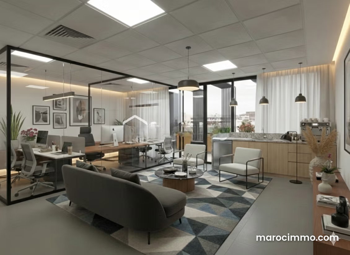 Bureau 81 m² avec terrasse à louer à Beauséjour Casablanca — Casablanca