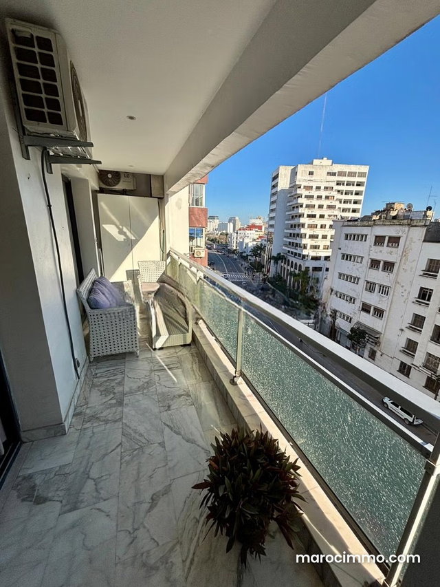 Appartement en location à Anfa. Surface totale 160 m². Meublé — 2