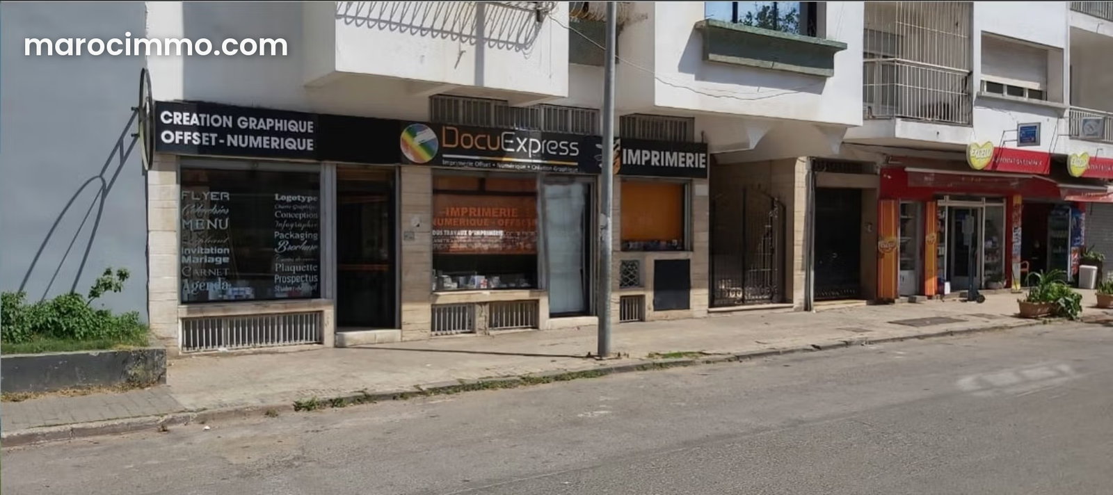 145 m² Commercial Premises with Double Storefront on Place Gauthier, Casablanca — Casablanca