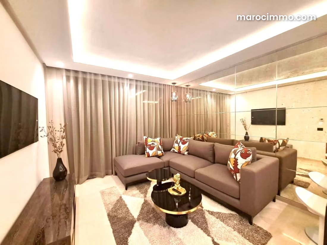 High-end furnished studio, Casablanca Finance City, rented for MAD 9,500 — Casablanca