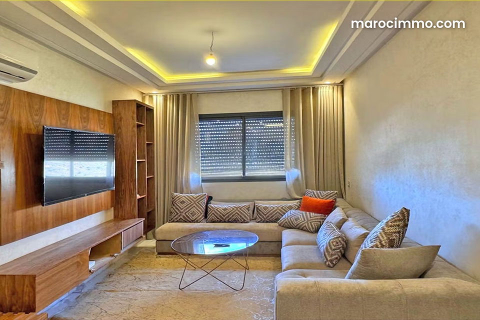 À louer à l'année appartement moderne meublé 2ch