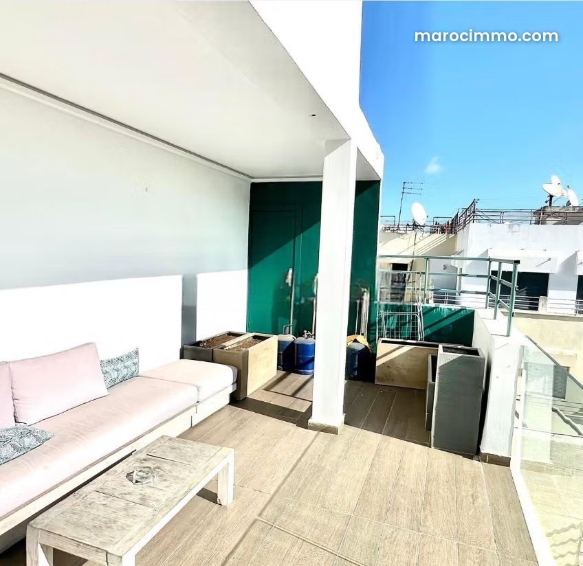 Furnished 190 sqm Apartment with Terrace in Racine, Casablanca — Casablanca