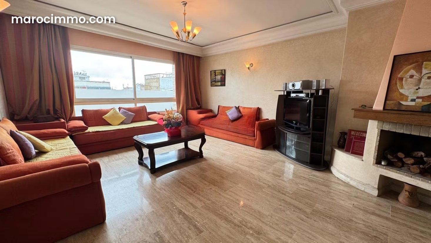 152 sqm apartment, top floor with terrace, Maârif Extension — Casablanca