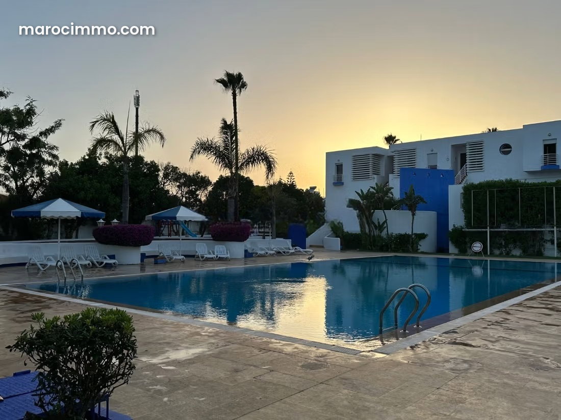 Furnished villa with swimming pool for rent, Pink Beach, Skhirat — Skhirat
