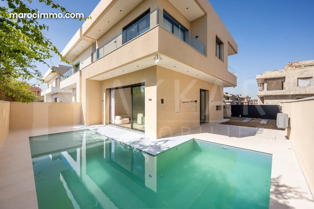 Contemporary Villa with Pool and Mountain Views in Marrakech — Marrakesh