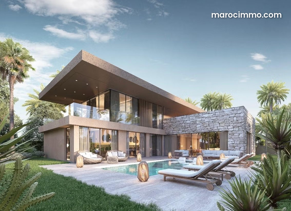 New 380 sqm Villa with Pool and Atlas Mountain Views, Ourika Road, Marrakech — Marrakesh