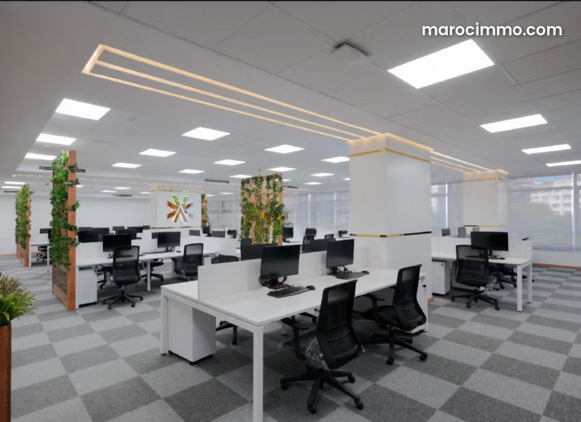 138 m² Office in Central Tangier, 6th Floor with Unobstructed Views — Tangier