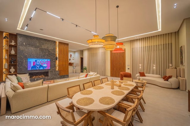 Route de l'Ourika: Villa de luxe à vendre meublée, 5 Suites, — 5