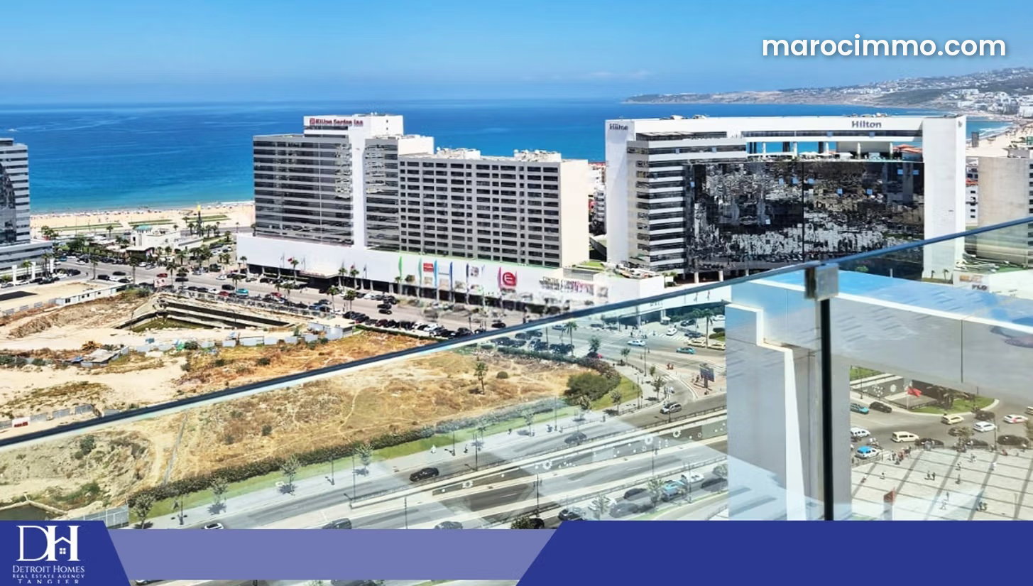 شقة مفروشة بإطلالة مفتوحة للكراء بحي شرف في طنجة — طنجة