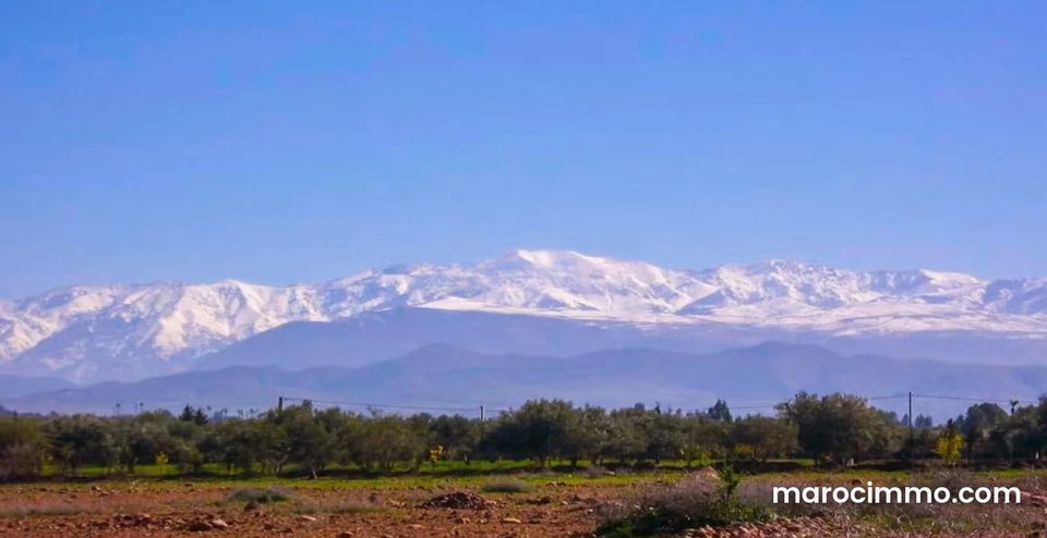 À vendre – Terrain titré de 2 566 m² sur la route d’Amizmiz, Marrakech