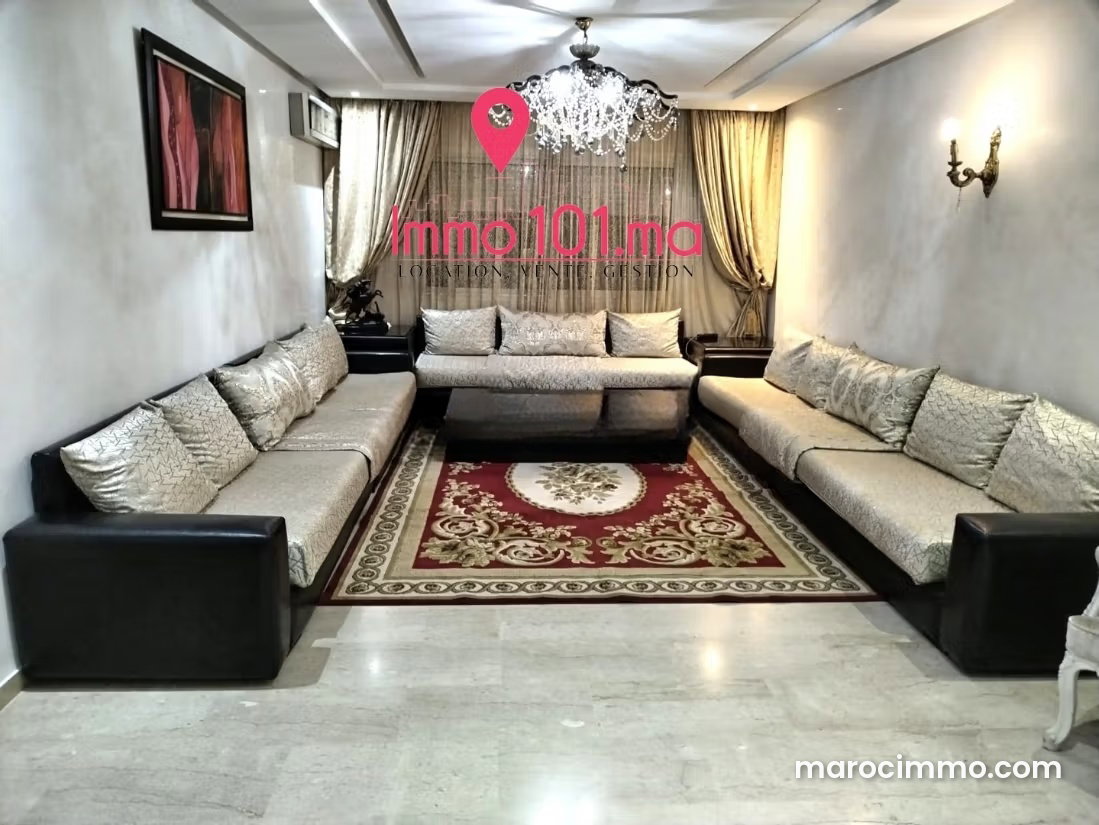 Furnished 169 sqm apartment in the heart of Hay Riad, Rabat — Rabat
