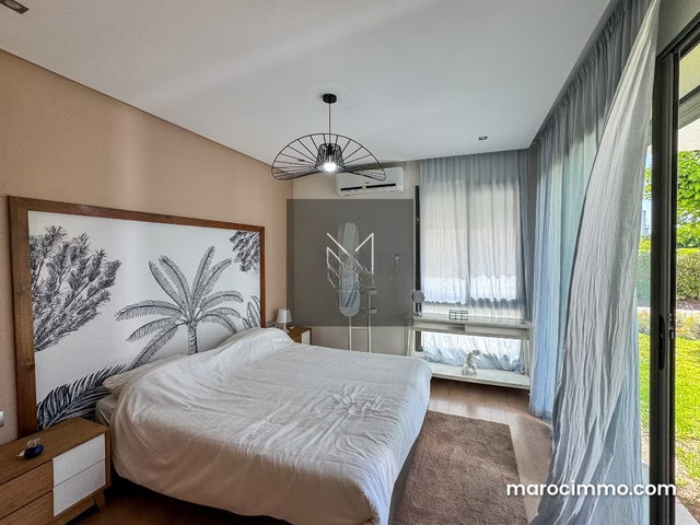 Appartement Rez de jardin meublé à Bouskoura Ville Verte ds résidence avec piscines — 3