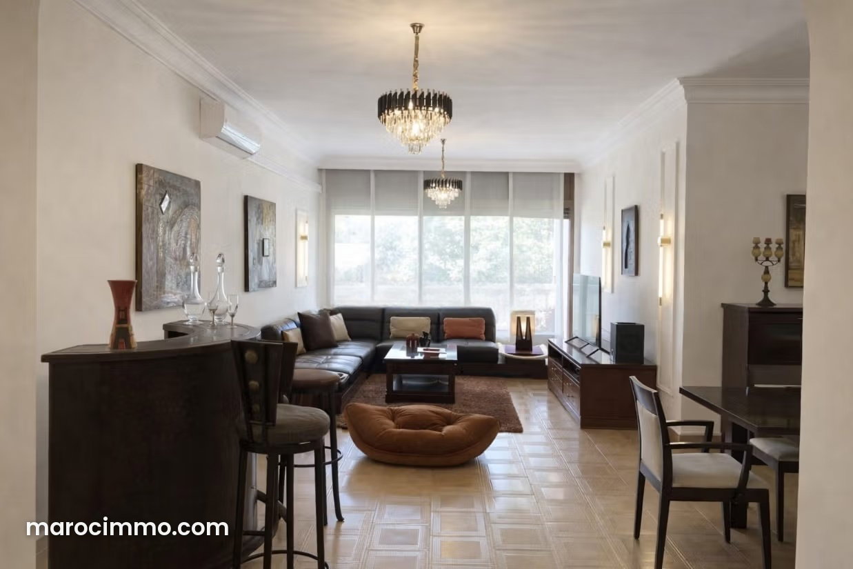 Furnished 200 sqm Apartment, 3 Bedrooms, Agdal, Rabat — Rabat