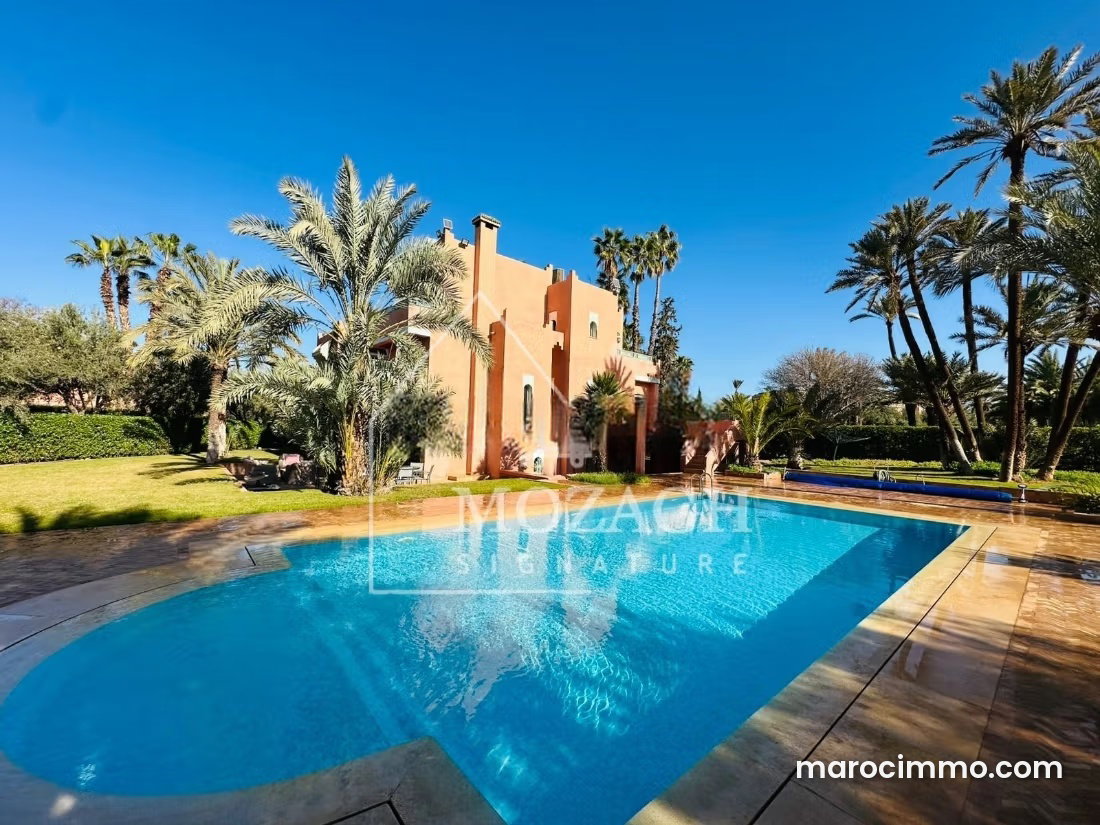 Villa 5 chambres avec piscine, Palmeraie, Marrakech, à louer — Marrakech