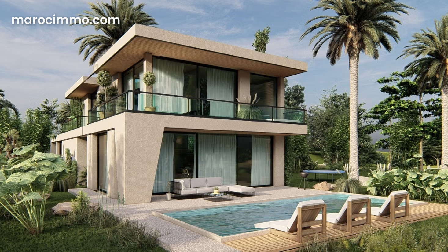 Villa contemporaine 350 m², Route d'Ourika, Marrakech — Marrakech