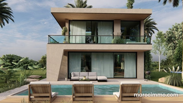 Villa contemporaine avec vue Atlas, Marrakech — 2