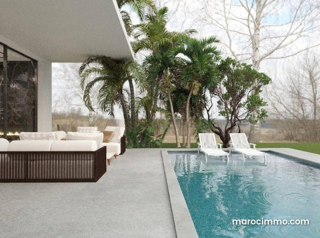 Villa contemporaine avec vue Atlas, Marrakech — 5