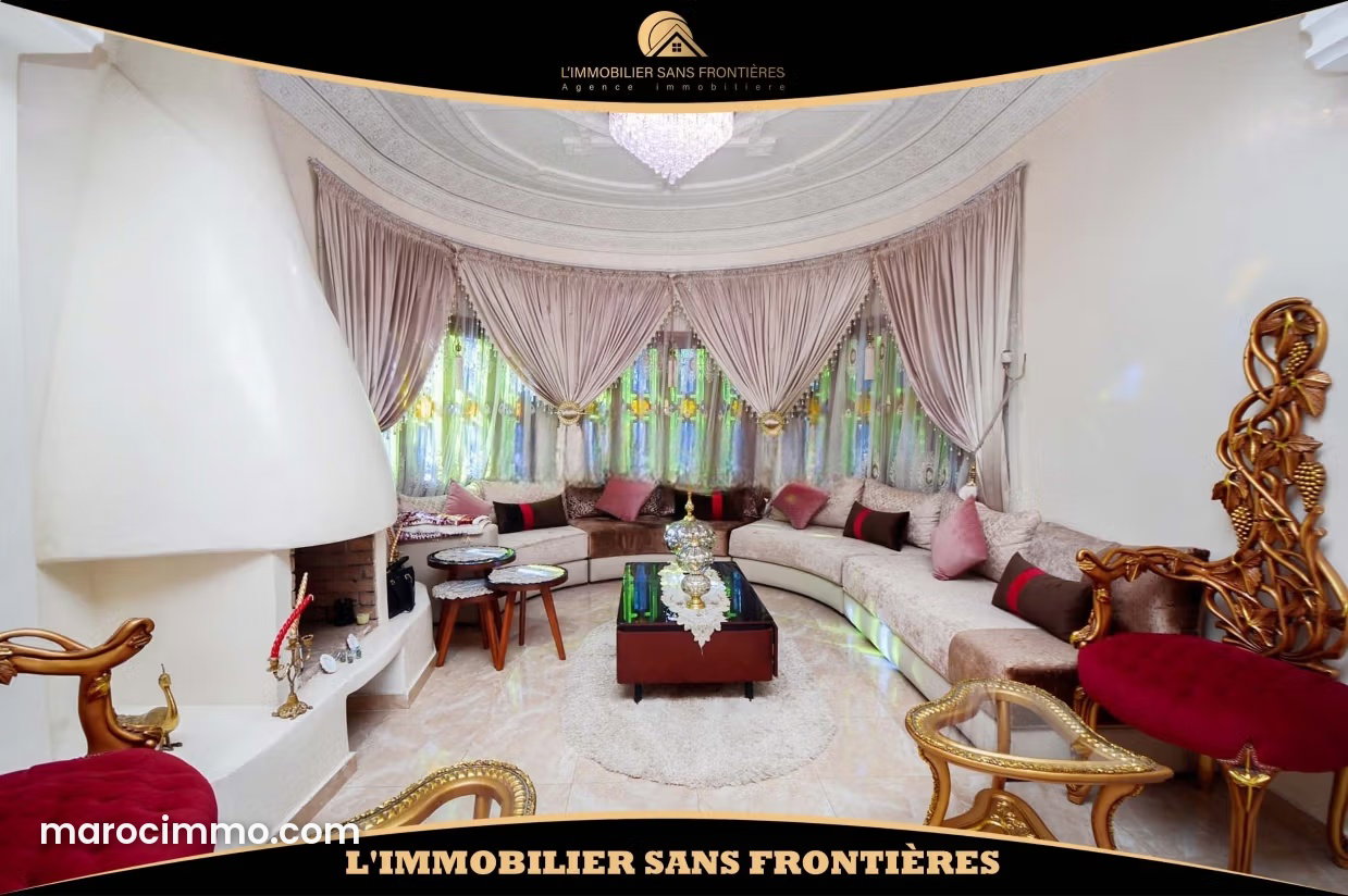 Furnished 400 sqm villa with swimming pool and garden in Hay Targa, Marrakech — Marrakesh