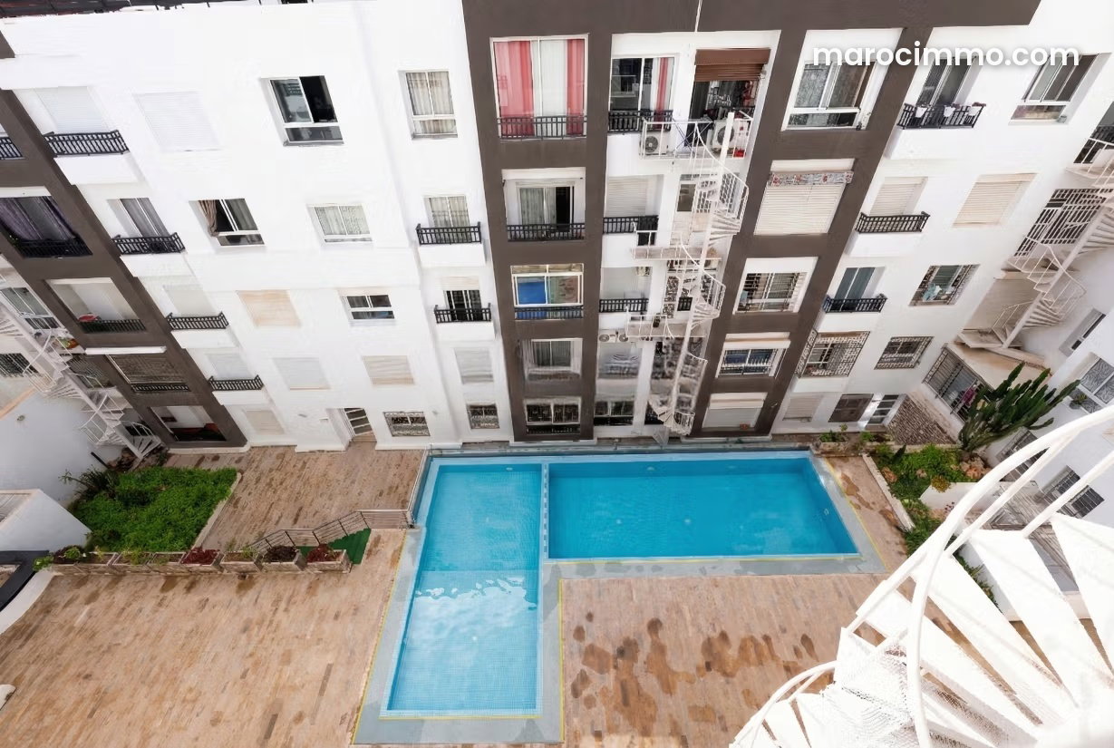 Two-Bedroom Apartment in El Houda, Agadir, with Swimming Pool — Agadir