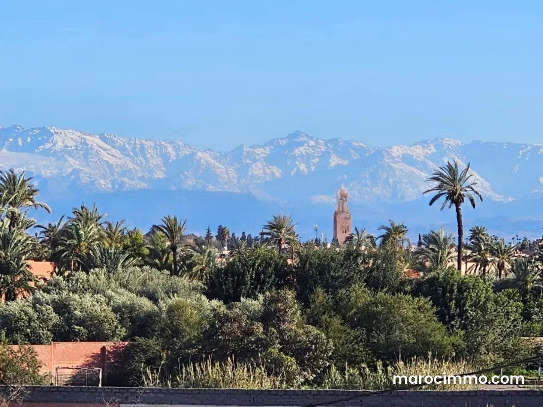 1-Hectare Plot on the Ourika Road in Marrakech with Atlas Mountain Views — Marrakesh