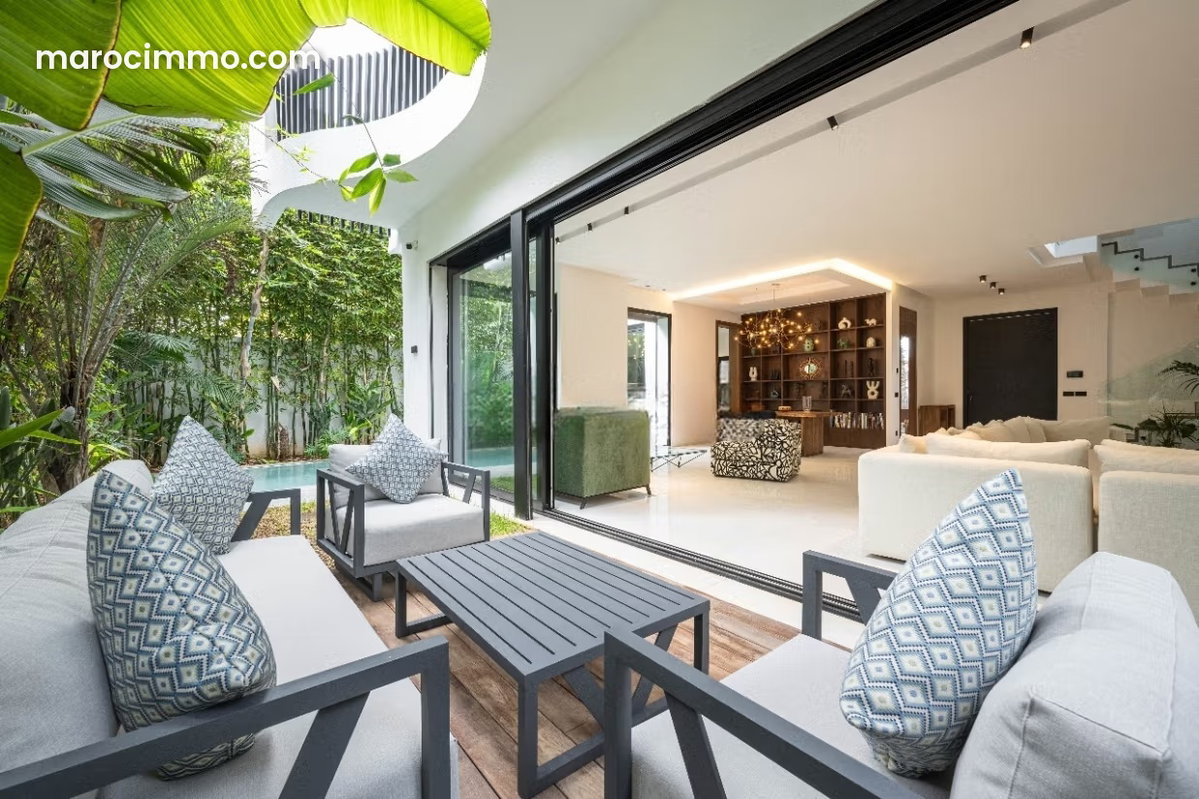 Villa Prestigieuse Meublée 4 Chambres – Luxe Absolu à Dar Bouazza