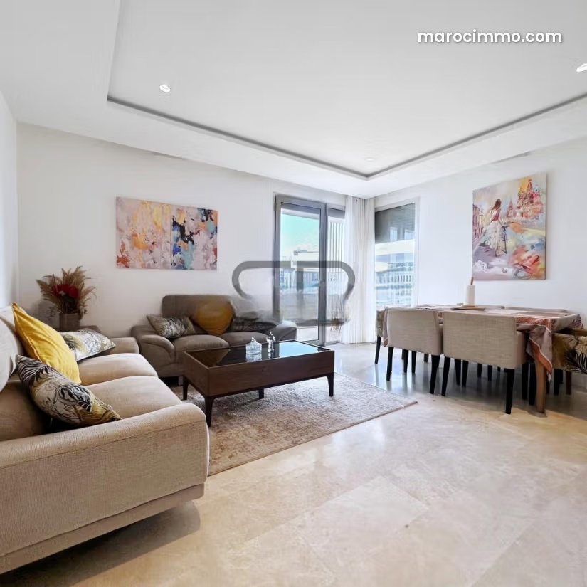 Furnished 125 sqm Apartment, Casablanca Finance City, 2 Bedrooms — Casablanca
