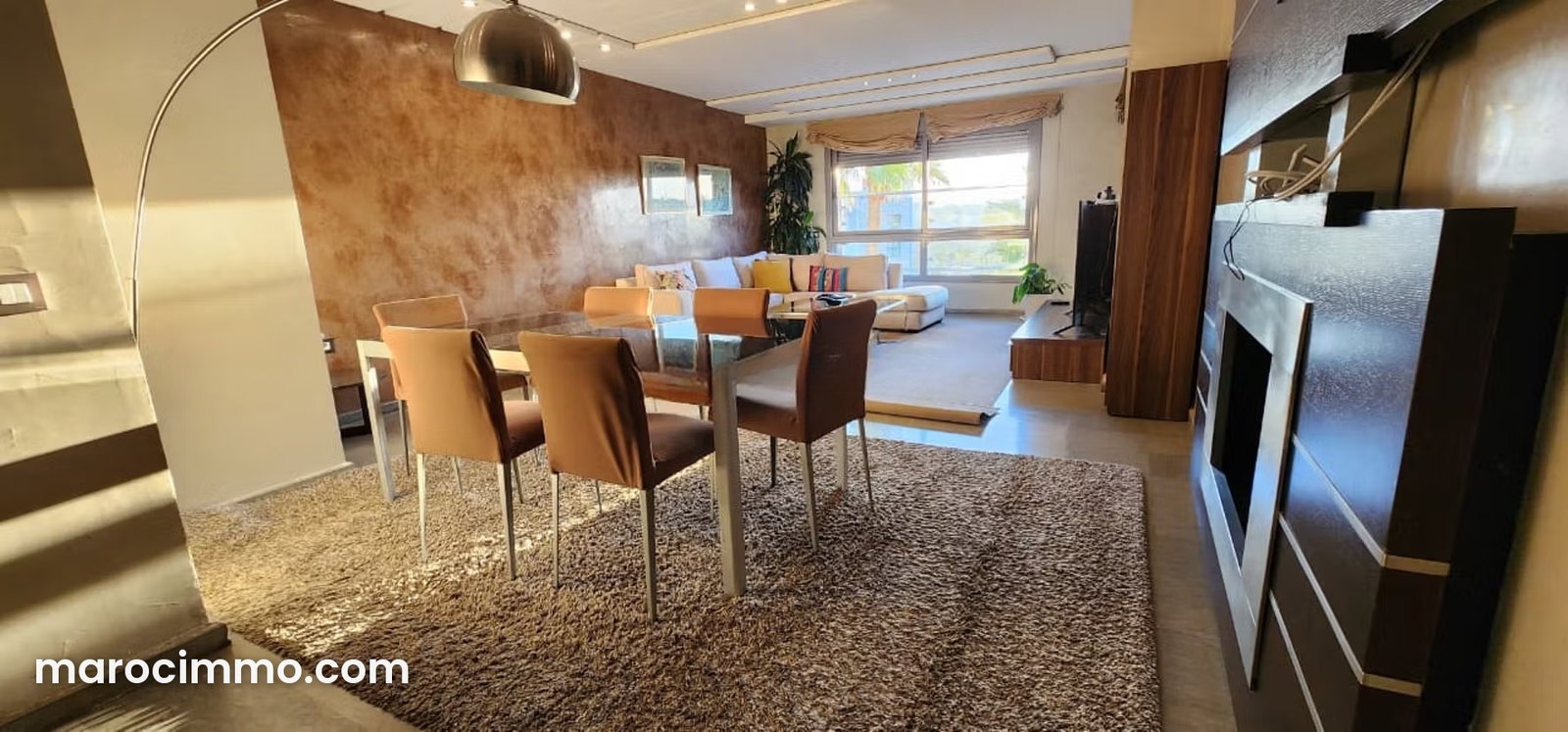 Furnished 150 m², 3-bedroom apartment in Sania, Tangier, for rent — Tangier